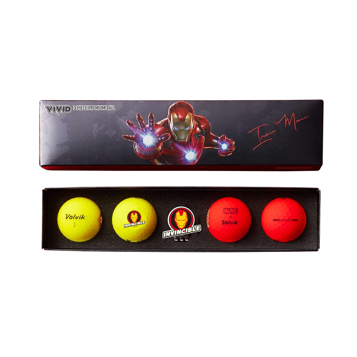 Volvik Marvel Iron Men 4x VIVID balls + Marker 209.000168_1